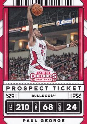 #19b Paul George - Fresno State Bulldogs - 2020 Panini Contenders Draft Picks Basketball
