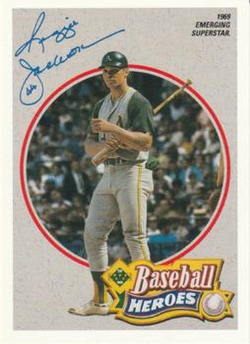 #1 Reggie Jackson - Oakland Athletics - 1990 Upper Deck Baseball - Baseball Heroes: Reggie Jackson