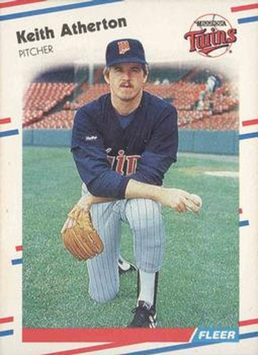 #1 Keith Atherton - Minnesota Twins - 1988 Fleer Baseball