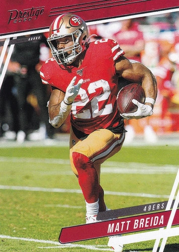#1 Matt Breida - San Francisco 49ers - 2020 Panini Prestige Football