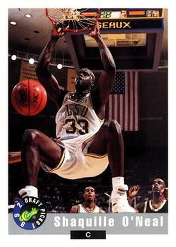 #1 Shaquille O'Neal - LSU Tigers - 1992 Classic Draft Basketball