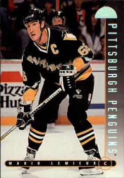 #1 Mario Lemieux - Pittsburgh Penguins - 1995-96 Leaf Hockey