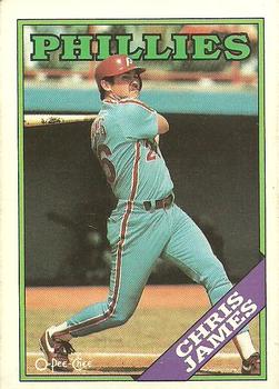 #1 Chris James - Philadelphia Phillies - 1988 O-Pee-Chee Baseball