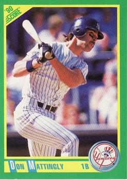 #1 Don Mattingly - New York Yankees - 1990 Score Baseball
