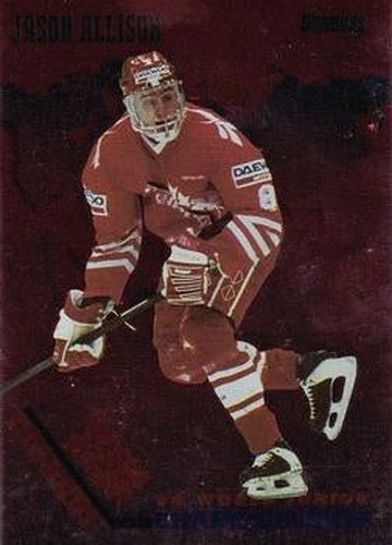 #1 Jason Allison Canada - 1993-94 Donruss Hockey - 1994 World Junior Championship Canada