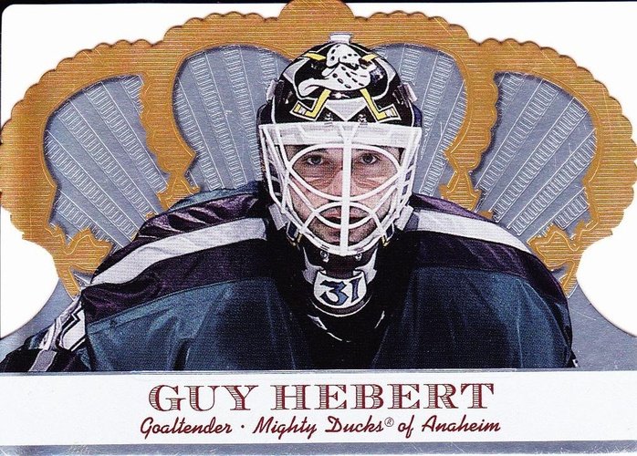 #1 Guy Hebert - Anaheim Mighty Ducks - 2000-01 Pacific Crown Royale Hockey