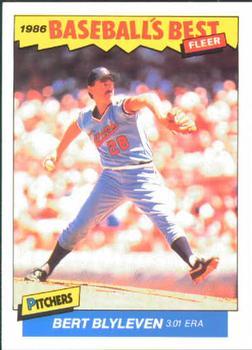 #1 Bert Blyleven - Minnesota Twins - 1986 Fleer Baseball's Best Sluggers vs. Pitchers Baseball