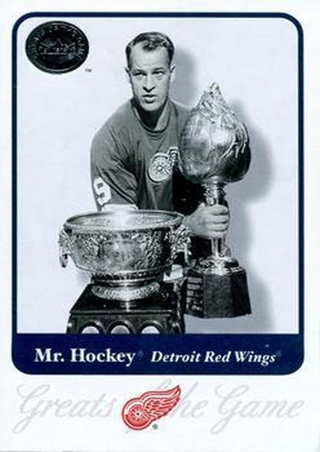 #1 Gordie Howe - Detroit Red Wings - 2001-02 Fleer Greats of the Game Hockey