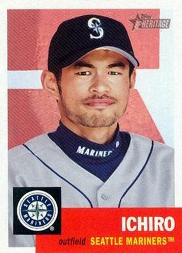 #1 Ichiro - Seattle Mariners - 2002 Topps Heritage Baseball