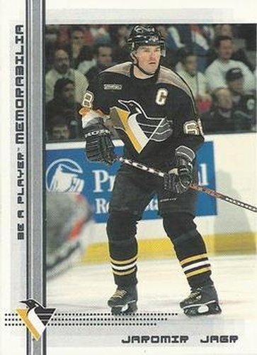 #1 Jaromir Jagr - Pittsburgh Penguins - 2000-01 Be a Player Memorabilia Hockey