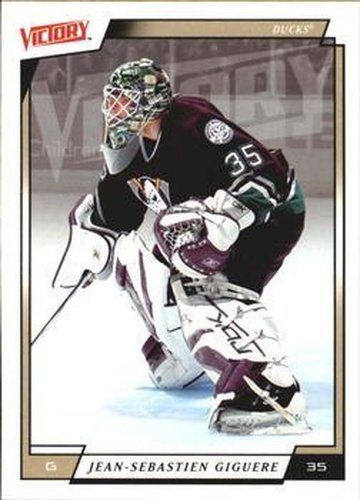 #1 Jean-Sebastien Giguere - Anaheim Ducks - 2006-07 Upper Deck Victory Hockey