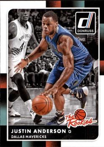#1 Justin Anderson - Dallas Mavericks - 2015-16 Donruss - The Rookies Basketball