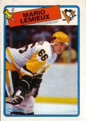 #1 Mario Lemieux - Pittsburgh Penguins - 1988-89 O-Pee-Chee Hockey