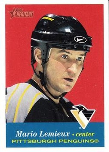 #1 Mario Lemieux - Pittsburgh Penguins - 2001-02 Topps Heritage Hockey