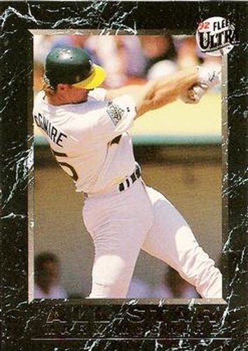 #1 Mark McGwire - Oakland Athletics - 1992 Ultra Baseball - All-Stars