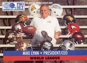 #1 Mike Lynn - 1991 Pro Set - WLAF Inserts Football