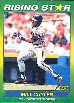 #1 Milt Cuyler - Detroit Tigers - 1992 Score 100 Rising Stars Baseball
