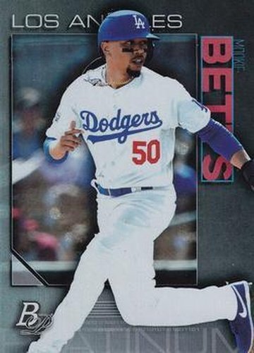 #1 Mookie Betts - Los Angeles Dodgers - 2020 Bowman Platinum Baseball