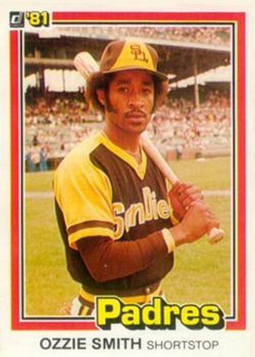 #1 Ozzie Smith - San Diego Padres - 1981 Donruss Baseball
