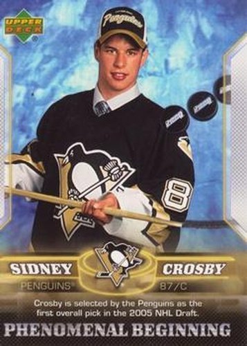 #1 Sidney Crosby - Pittsburgh Penguins - 2005-06 Upper Deck Phenomenal Beginning Hockey