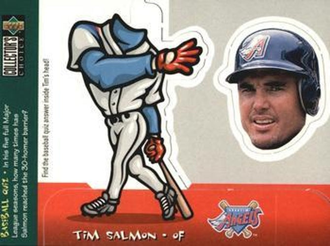 #1 Tim Salmon - Anaheim Angels - 1998 Collector's Choice - Mini Bobbing Heads Baseball