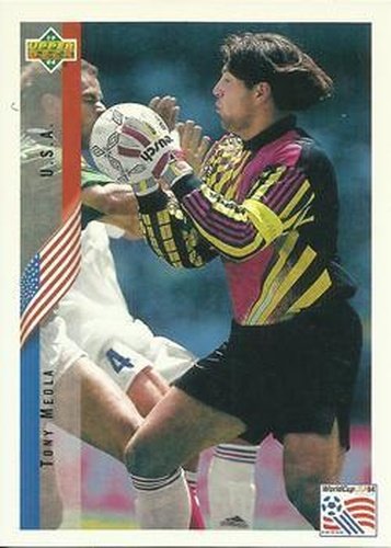 #1 Tony Meola - USA - 1994 Upper Deck World Cup Contenders English/Spanish Soccer