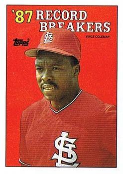 #1 Vince Coleman - St. Louis Cardinals - 1988 Topps Baseball