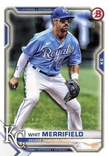 #1 Whit Merrifield - Kansas City Royals - 2021 Bowman Baseball