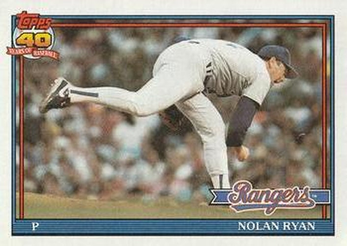 #1 Nolan Ryan - Texas Rangers - 1991 Topps Baseball