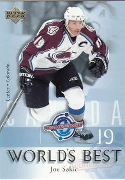 #WB1 Joe Sakic - Colorado Avalanche - 2004-05 Upper Deck Hockey - World's Best