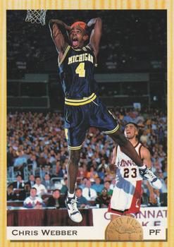#1 Chris Webber - Michigan Wolverines / Golden State Warriors - 1993 Classic Draft Picks Basketball