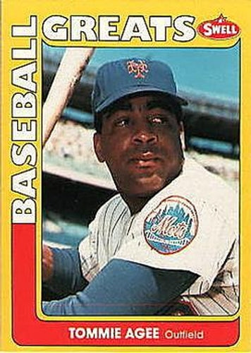 #1 Tommie Agee - New York Mets - 1991 Swell Baseball Greats