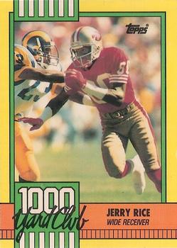 #1 Jerry Rice - San Francisco 49ers - 1990 Topps Football - 1000 Yard Club