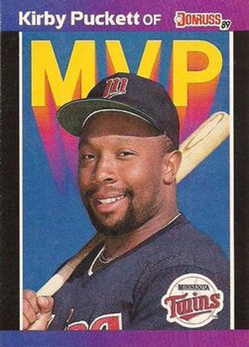 #BC-1 Kirby Puckett - Minnesota Twins - 1989 Donruss Baseball - Bonus MVP's