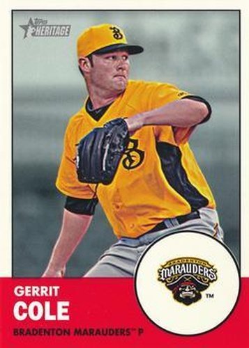 #1a Gerrit Cole - Bradenton Marauders - 2012 Topps Heritage Minor League Baseball