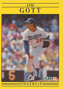 #200 Jim Gott - Los Angeles Dodgers - 1991 Fleer Baseball