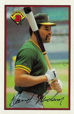 #200 Dave Henderson - Oakland Athletics - 1989 Bowman Baseball