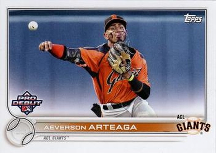 #PD-200 Aeverson Arteaga - ACL Giants - 2022 Topps Pro Debut Baseball