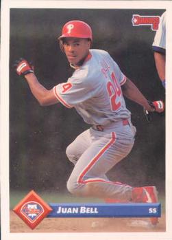 #200 Juan Bell - Philadelphia Phillies - 1993 Donruss Baseball