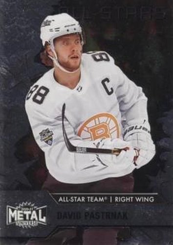 #200 David Pastrnak - Boston Bruins - 2020-21 Skybox Metal Universe Hockey