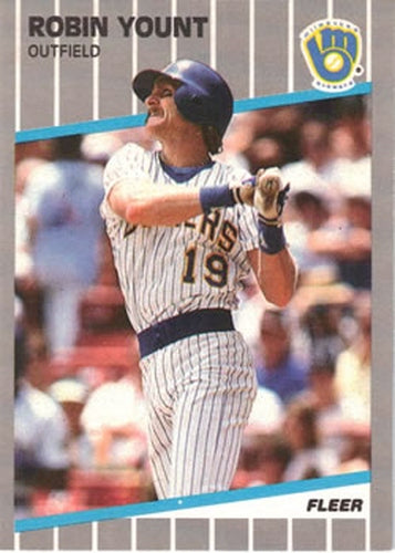 #200 Robin Yount - Milwaukee Brewers - 1989 Fleer Baseball