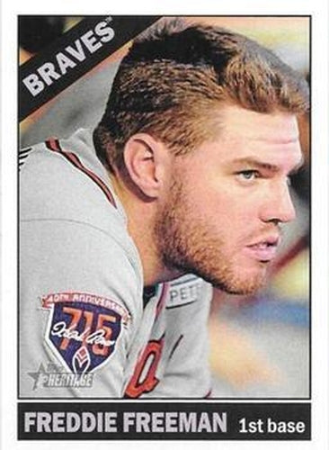 #200b Freddie Freeman - Atlanta Braves - 2015 Topps Heritage Baseball