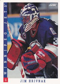 #201 Jim Hrivnak - Winnipeg Jets - 1993-94 Score Canadian Hockey