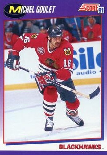 #201 Michel Goulet - Chicago Blackhawks - 1991-92 Score American Hockey
