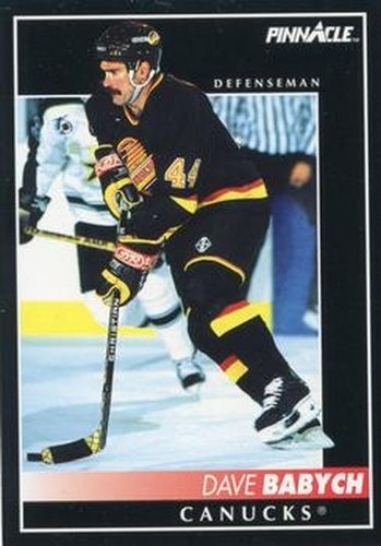#201 Dave Babych - Vancouver Canucks - 1992-93 Pinnacle Canadian Hockey