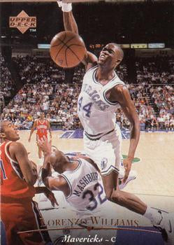 #201 Lorenzo Williams - Dallas Mavericks - 1995-96 Upper Deck Basketball