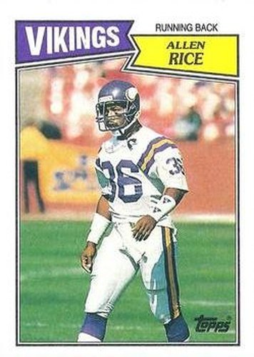#201 Allen Rice - Minnesota Vikings - 1987 Topps Football