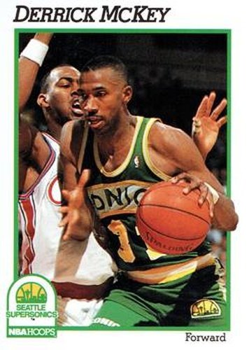 #201 Derrick McKey - Seattle SuperSonics - 1991-92 Hoops Basketball