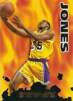 #201 Eddie Jones - Los Angeles Lakers - 1995-96 Hoops Basketball