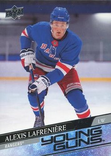 #201 Alexis Lafreniere - New York Rangers - 2020-21 Upper Deck Hockey